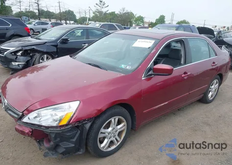 2006 Honda Accord 2.4 Ex из США, поврежденный, VIN 1HGCM56856A085069